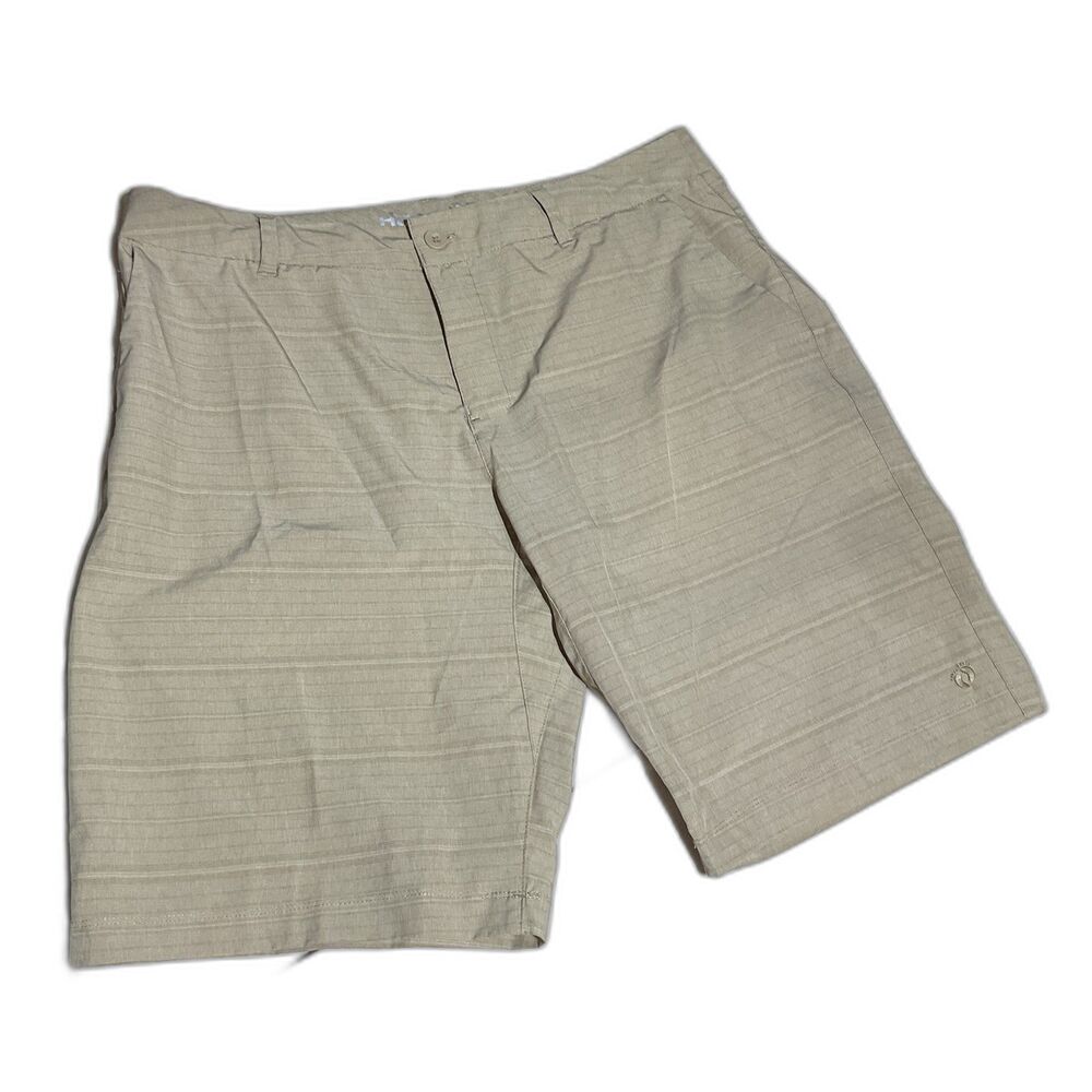 Hang Ten Men’s Flat Front Shorts - Light Khaki